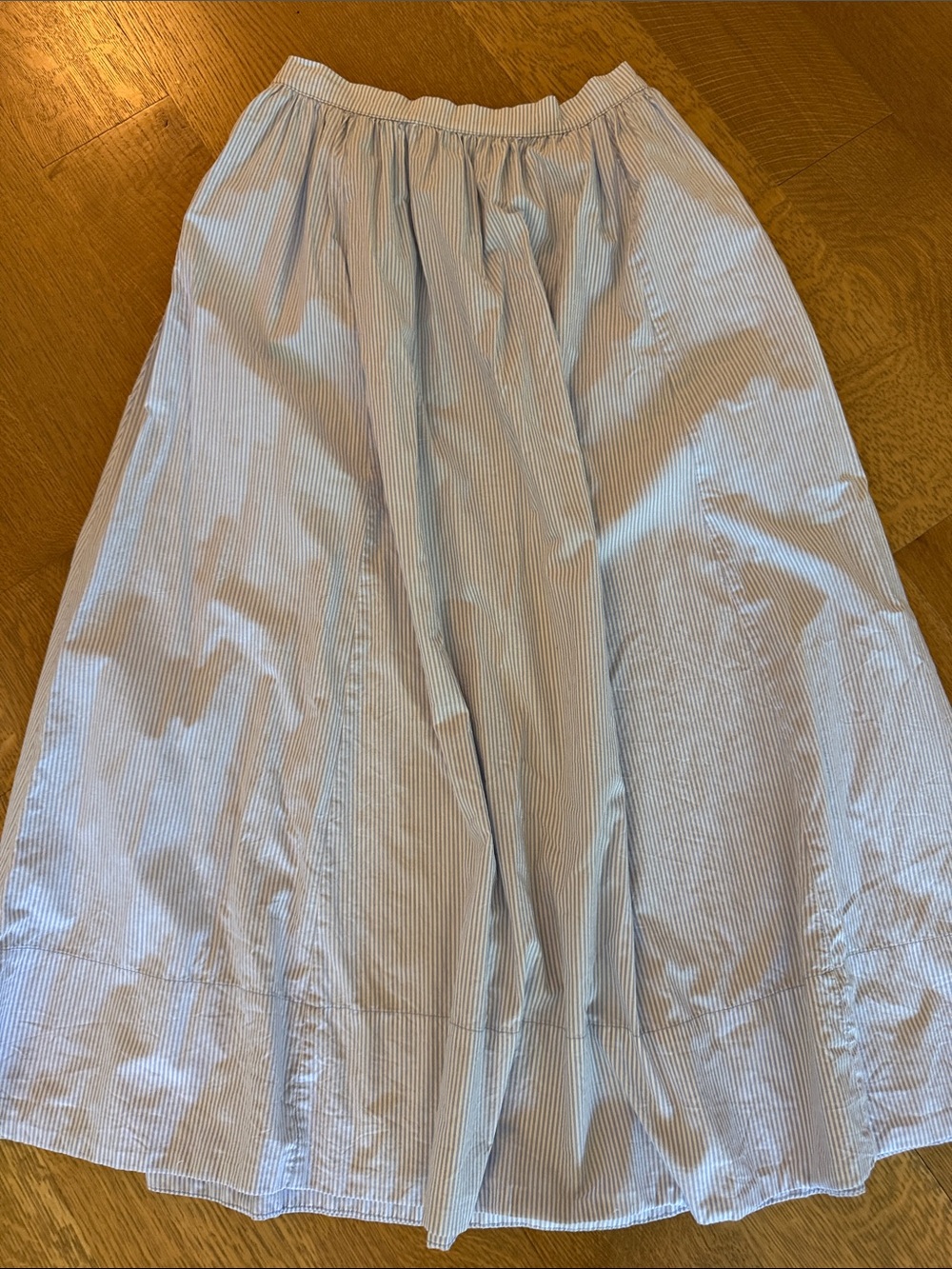 Aerie Light Blue Pinstripe Women's Skirt
